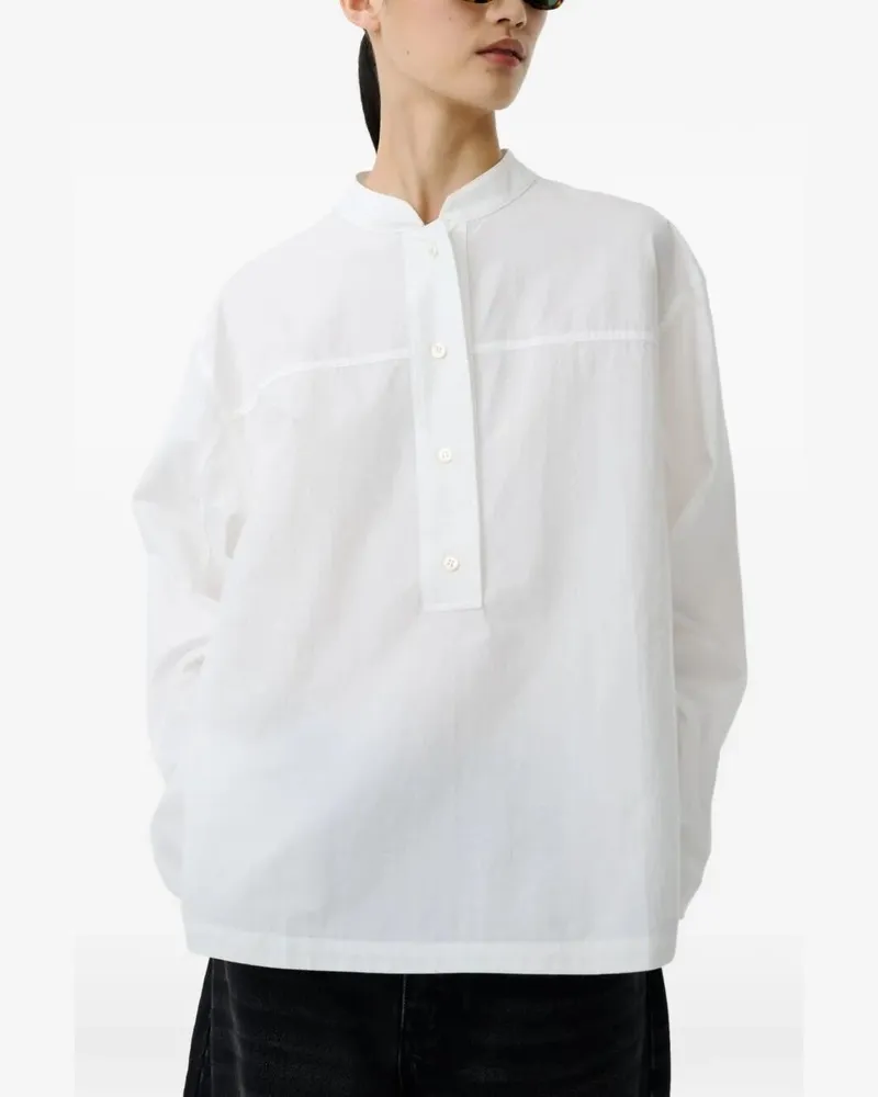 Studio Nicholson Half Placket Shirt White