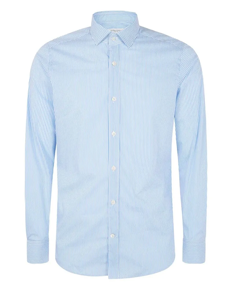 Tintoria Mattei Thin Stripes Shirt Blue
