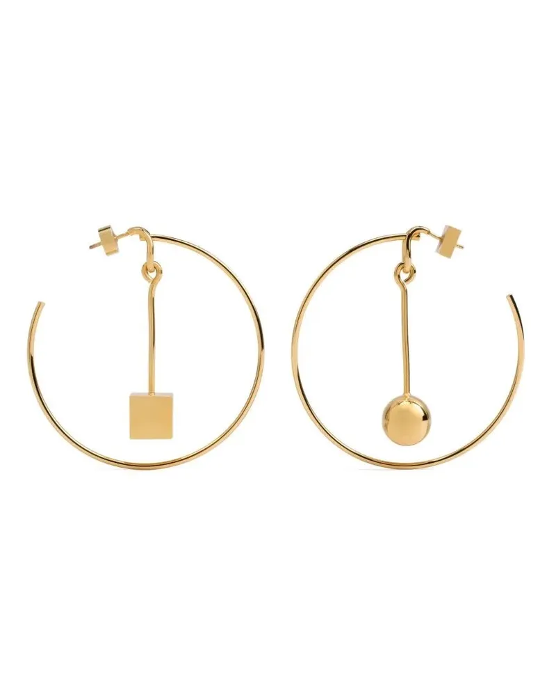 Jacquemus Les Creoles Nodo Earrings Metallic