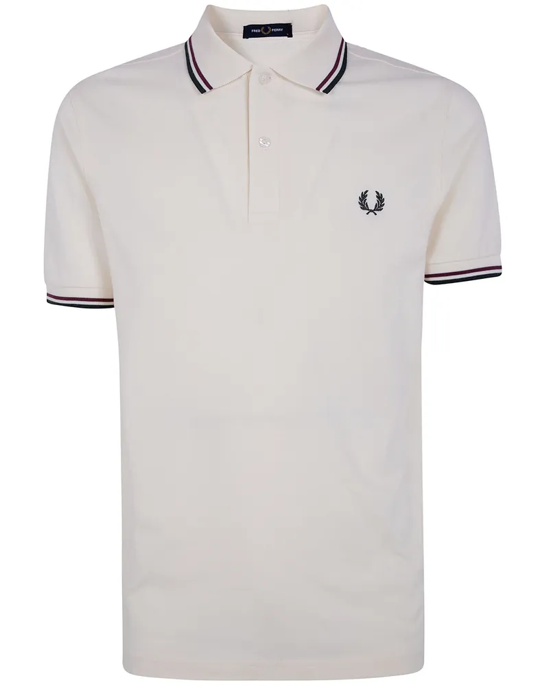 Fred Perry Fred Perry" Twin Tipped Fred Perry Polo Shirt Beige