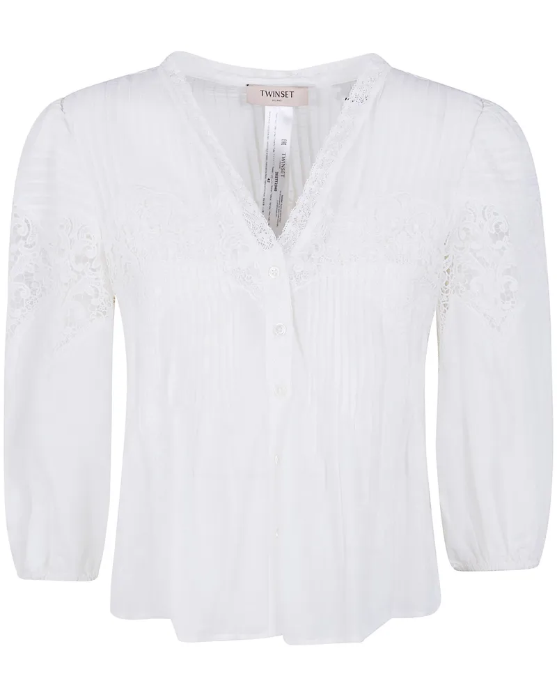 Twin-Set Embroidered Shirt White