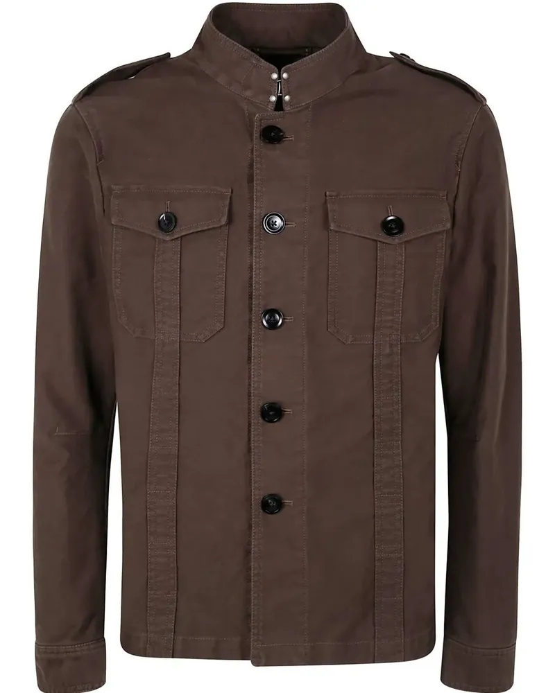 Tom Ford Outwear Outer Shirt Brown