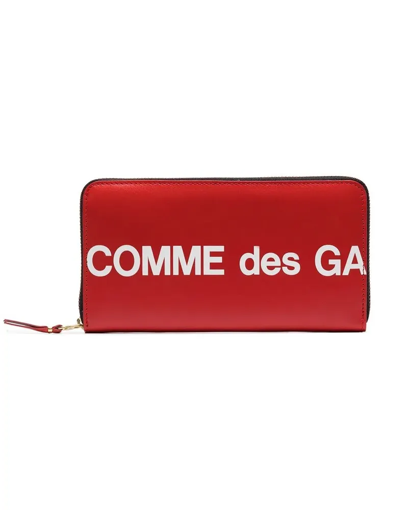 Comme des Garçons Huge Logo 205X100 Mm" Wallet Red