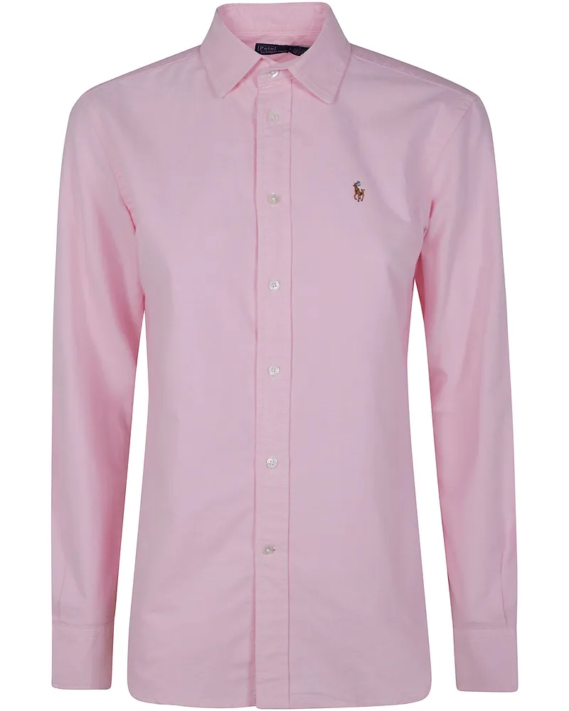 Ralph Lauren Long Sleeve Button Front Shirt Pink