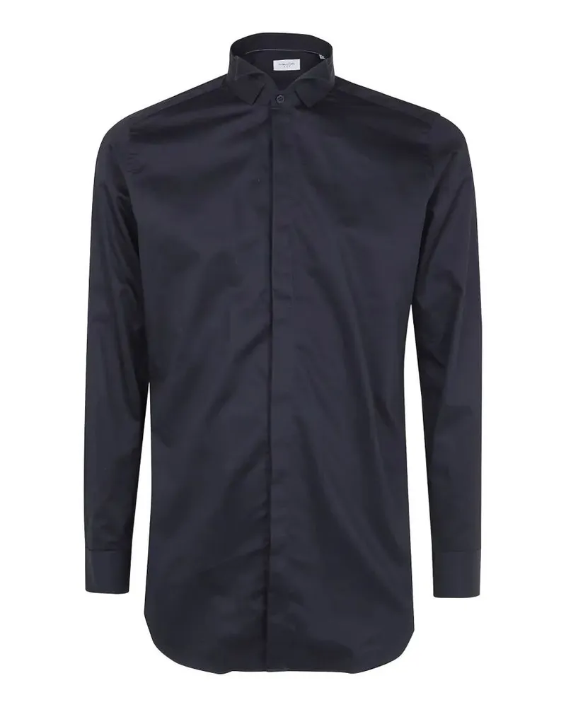 Tintoria Mattei Wing Collar Shirt Black
