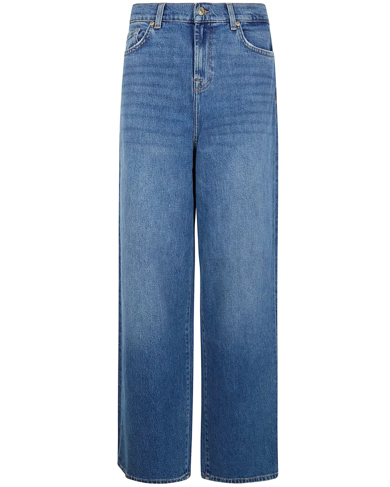7 for all mankind Slouchy" Wide Leg Explorer Jeans Blue