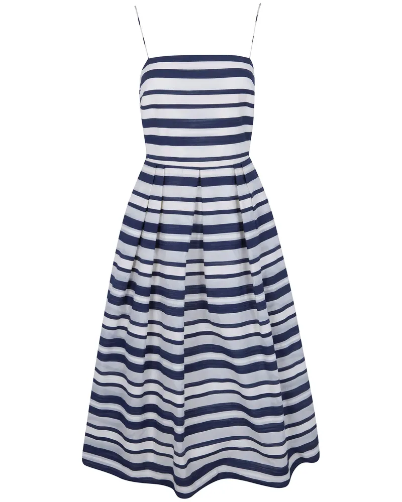 Ralph Lauren Woven "Fit & Flare" Dress Blue