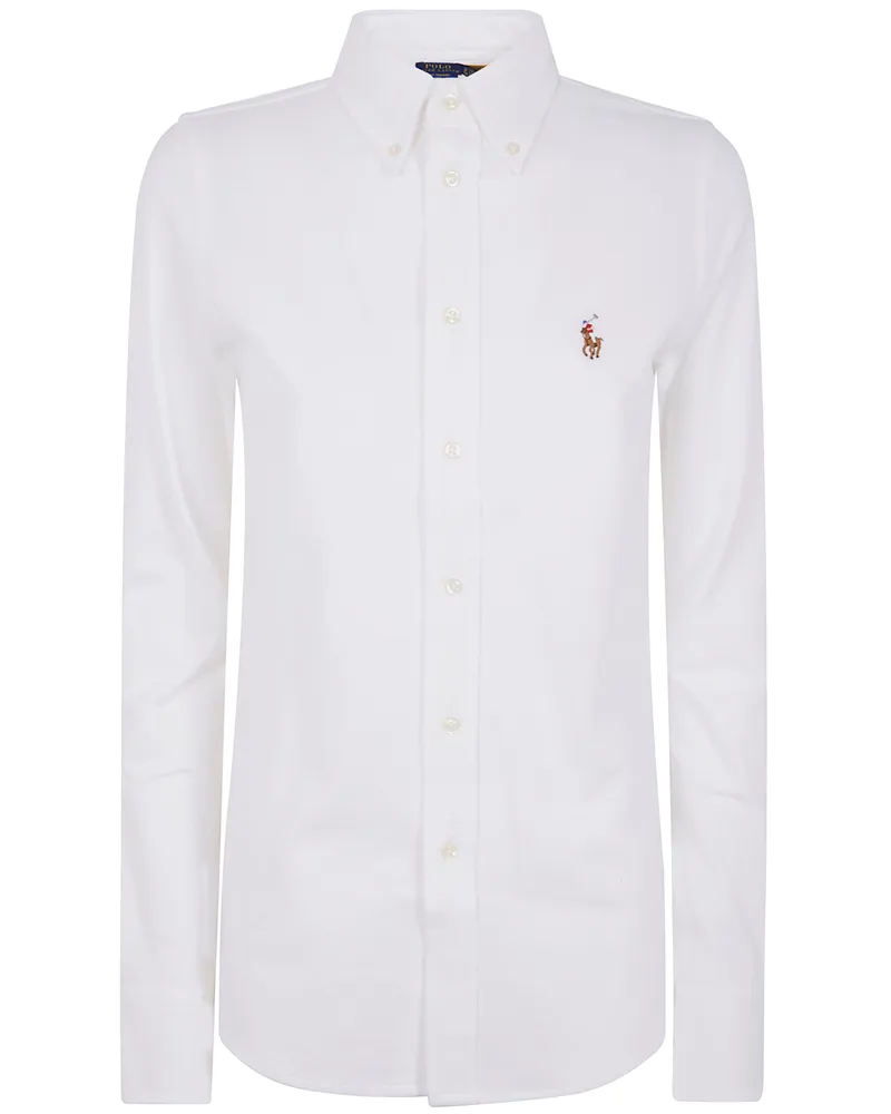 Ralph Lauren Ls Heidi Skinny Long Sleeves Knit Shirt White
