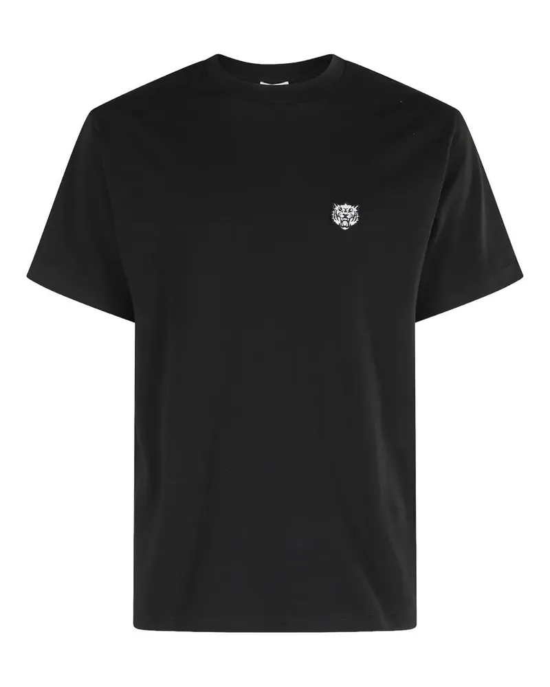 Kenzo Gots Kenzo Happy Tiger Embroidered Classic Tshirt Black