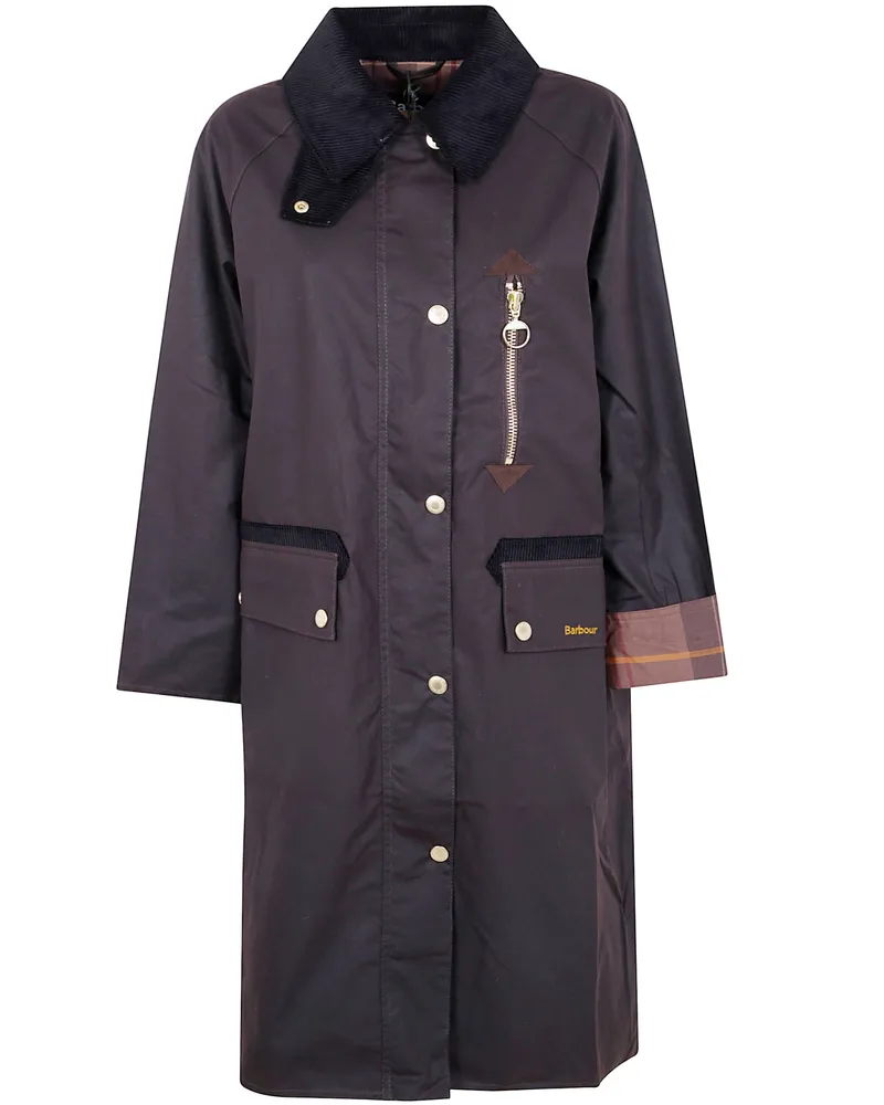Barbour Evette Waxed" Jacket Brown
