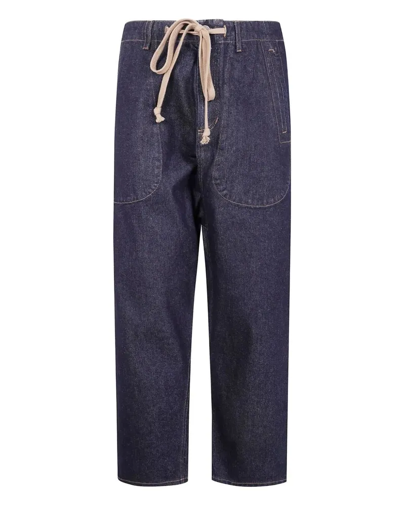 Uma Wang Blue Jeans Pigiama Pants Blue