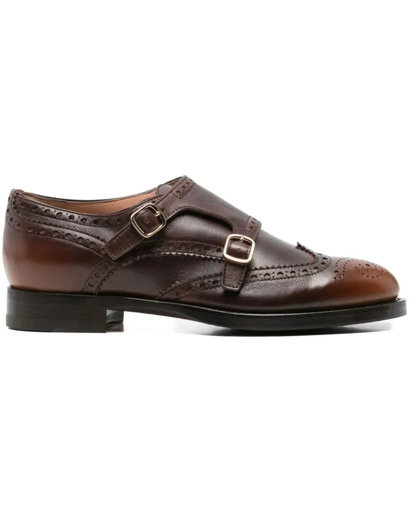 Santoni Delia" Oxford Boots Brown