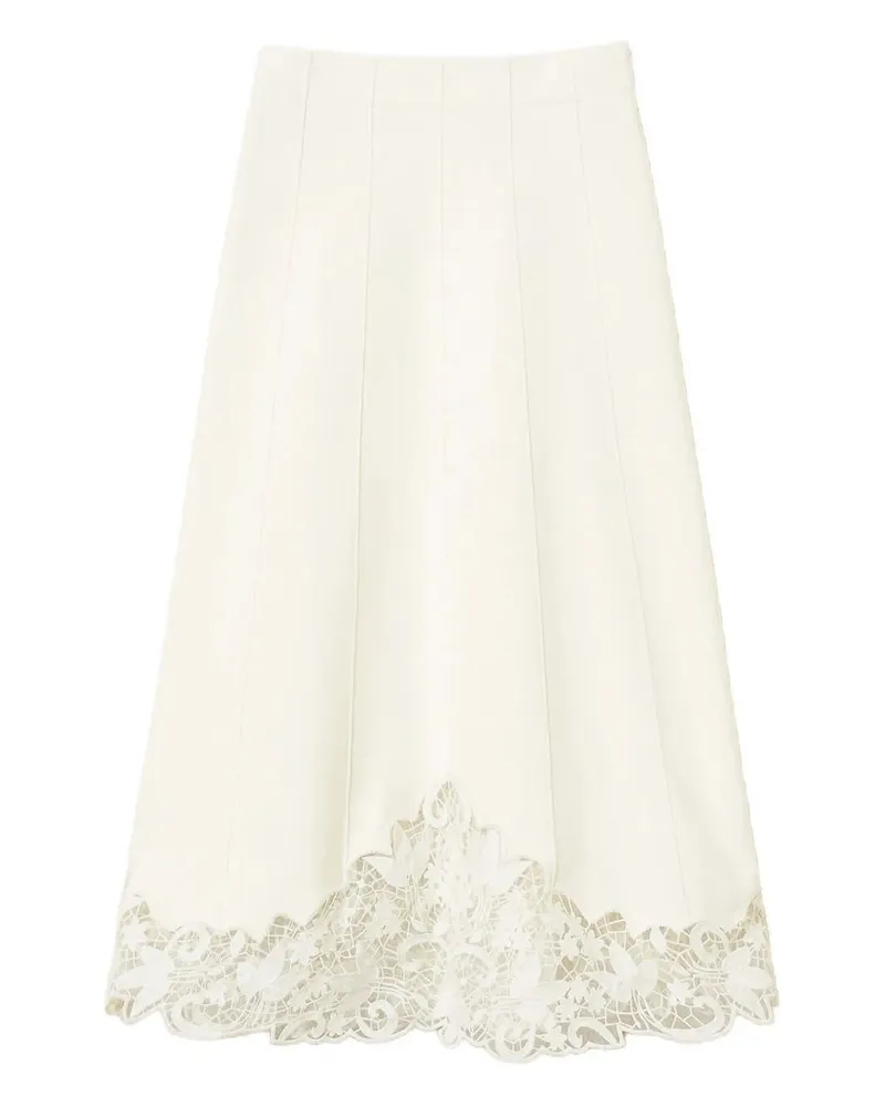 Twin-Set A-Line Skirt White