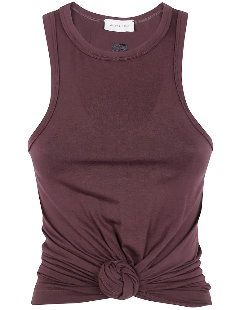 Magda Butrym Cropped Top Brown