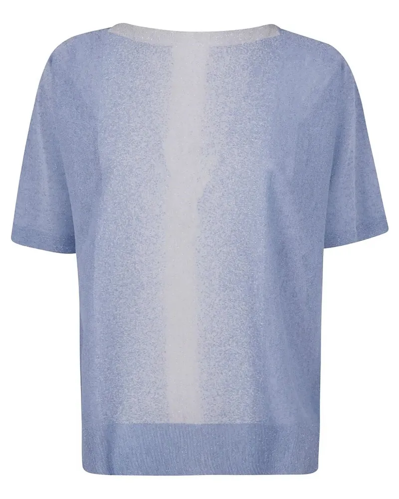 D.EXTERIOR D. EXTERIOR Funded Lux Short Sleeves Boat Neck Blue