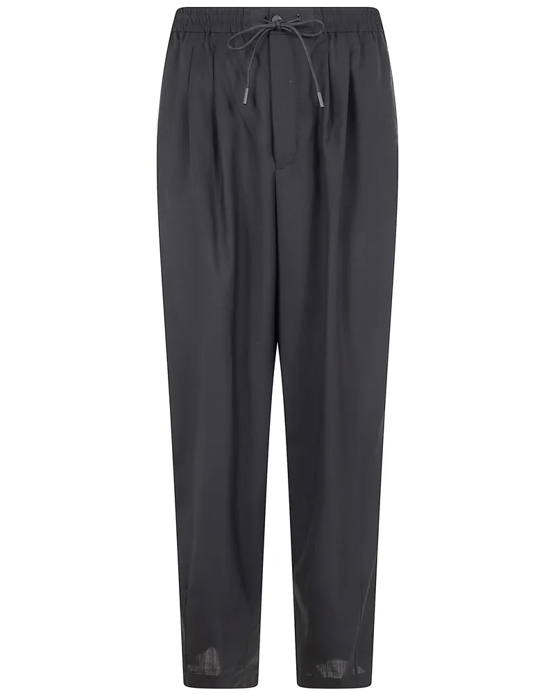 Pantaloni Torino Wide Leg Trousers Black