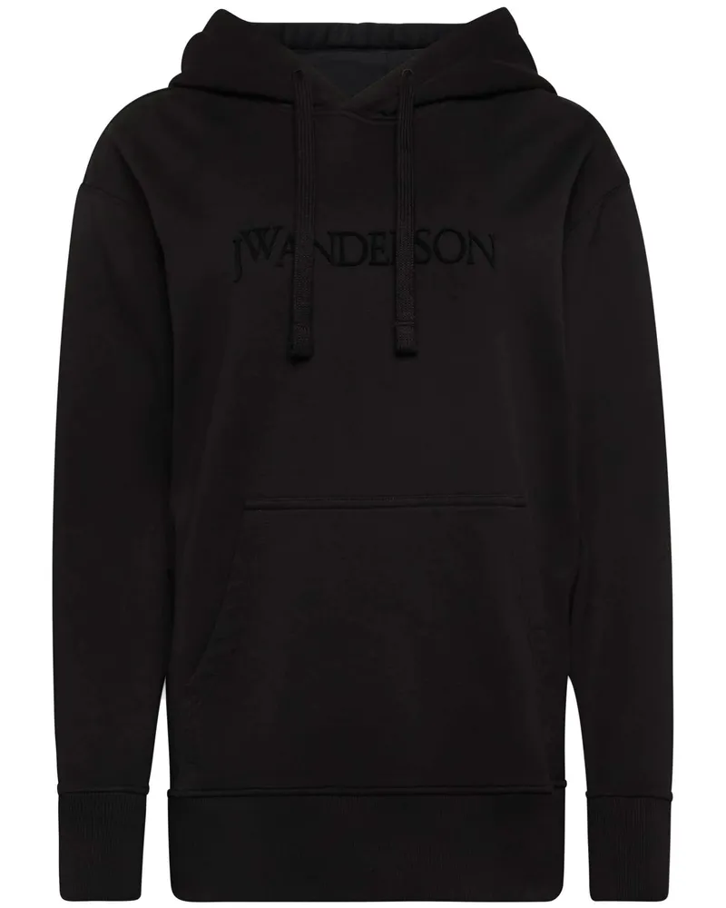 J.W.Anderson J. W.ANDERSON Logo Embroidery Hoodie By J. W.Anderson Black