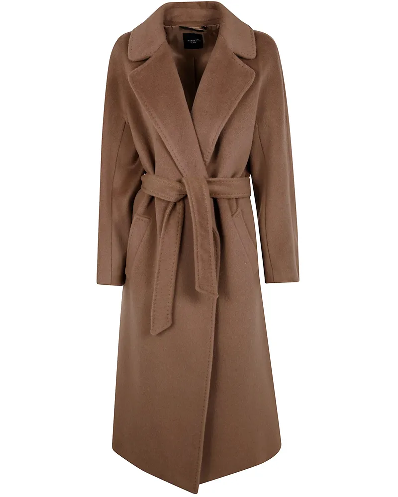 Max Mara Tempera" Double Breasted Coat Brown