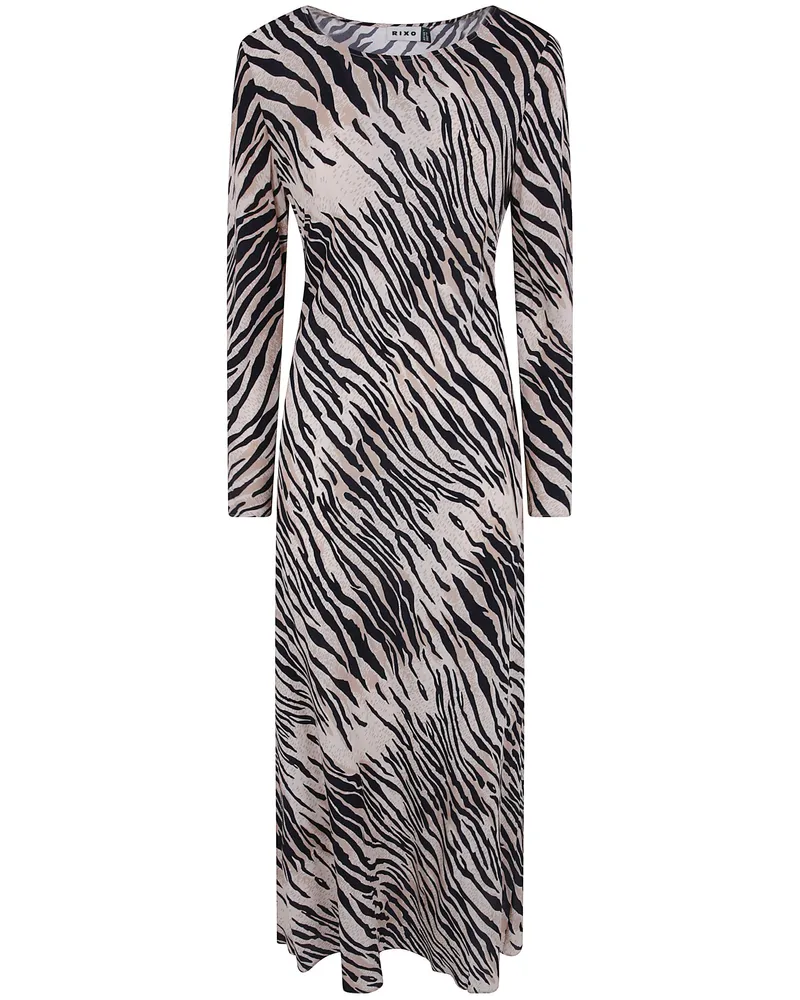 RIXO Printed Dress "Amal Multi