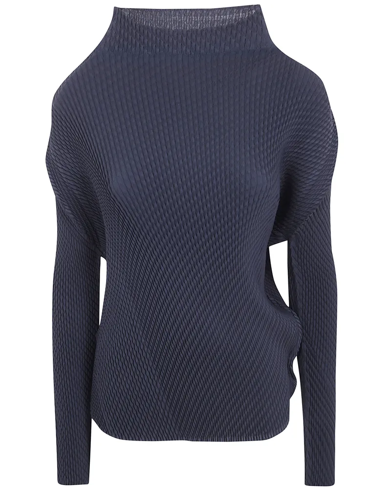 Issey Miyake Shirt Pleated "Misty Pleats Black