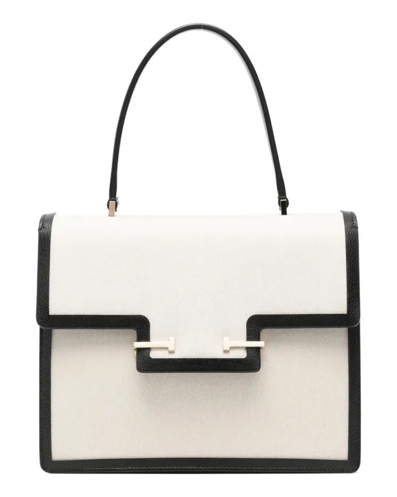 Tom Ford Canvas Leather Trims Small Top Handle Beige