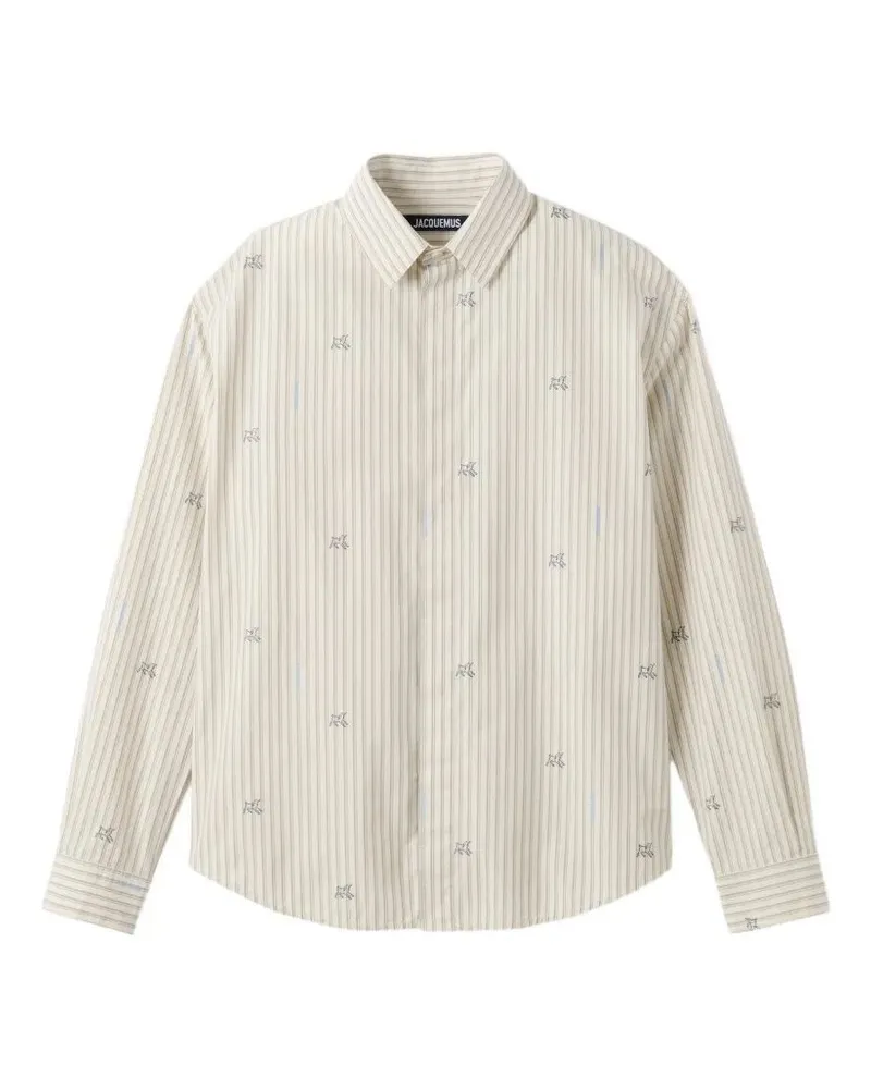 Jacquemus La Chemise Simon Long Sleeves" Shirt Beige