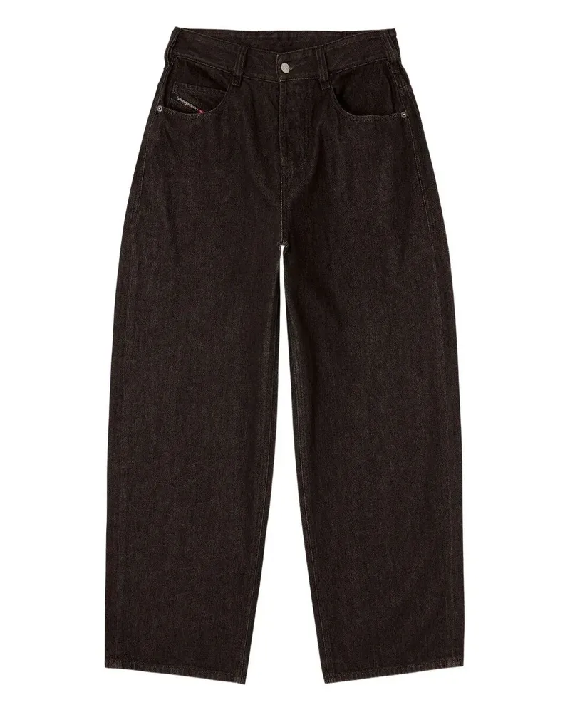 Diesel 1997 D-Enim-M" Wide Leg Jeans Black