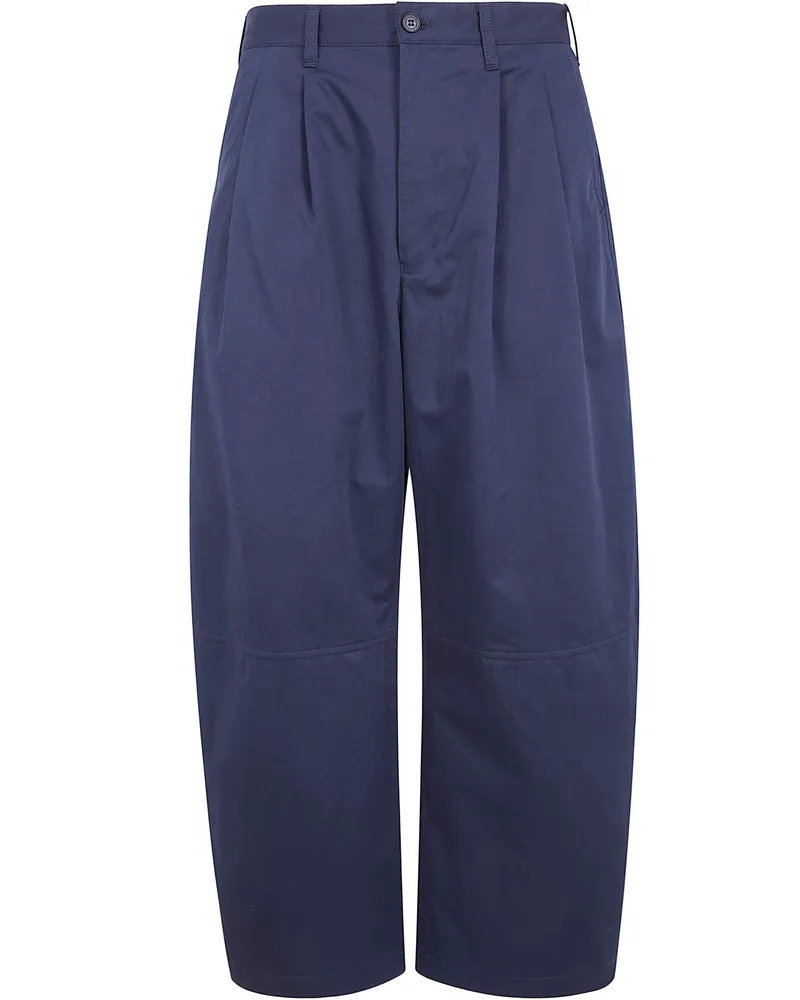 Comme des Garçons Light Cotton Double Pinces Trousers Blue