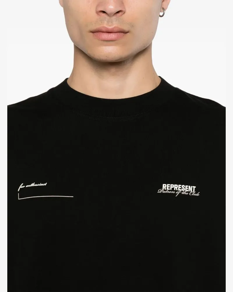 REPRESENT Patron Of The Club' T-Shirt Black