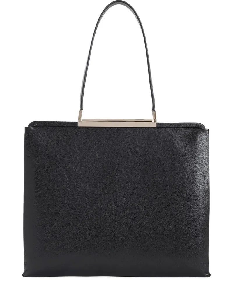 Tom Ford Supple Grain Leather Shoulder Bag Black