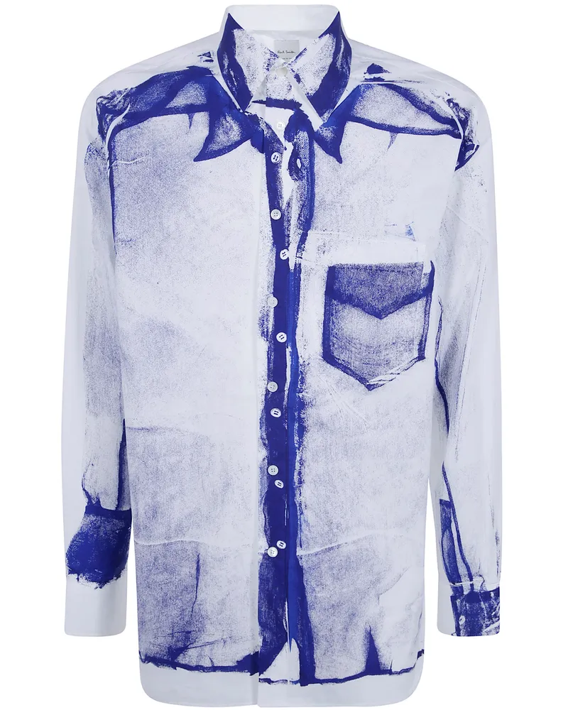 Paul Smith Short-Sleeve Shirt "Mens S/C Easy Fit Shirt Blue