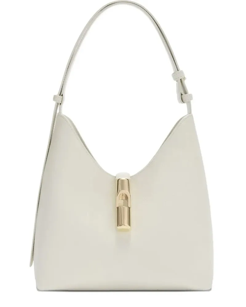 Furla Furla Goccia" Night Calf Leather Small Hobo Bag White