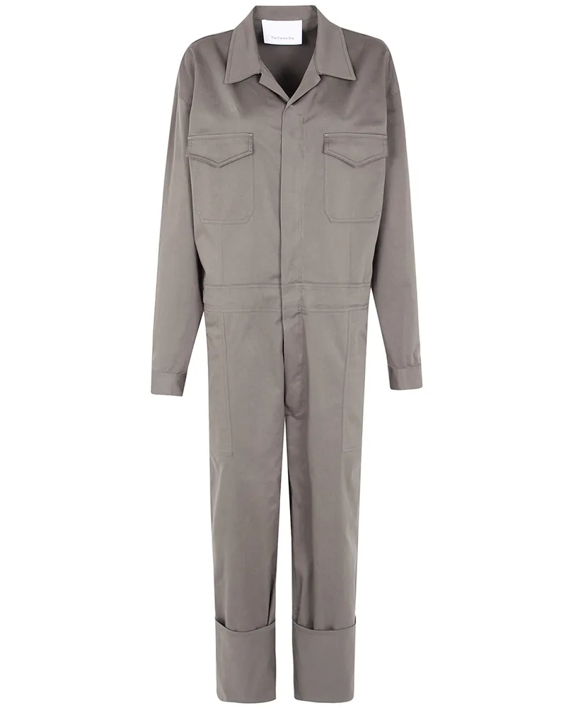 FRANKIE Shop Ardea Cotton Jumpsuit Green