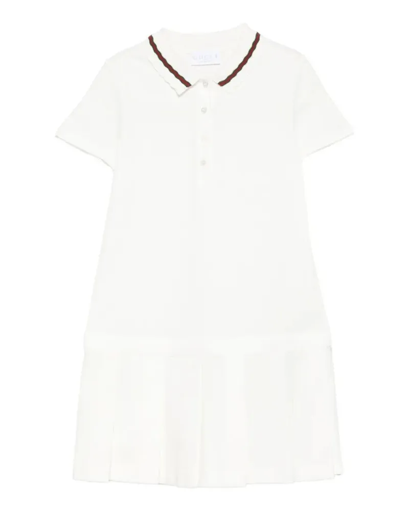 Gucci Junior Short Sleeves Dress White