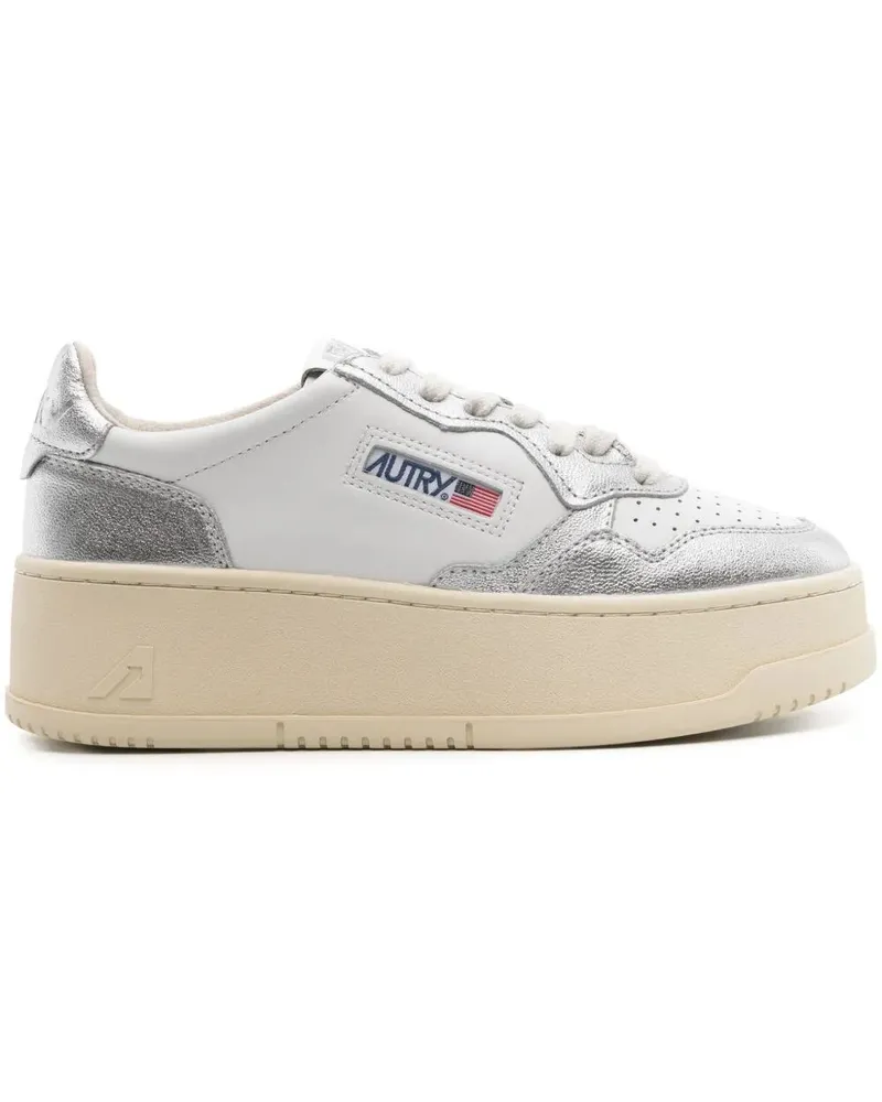 AUTRY Platform Low Leather Sneakers White