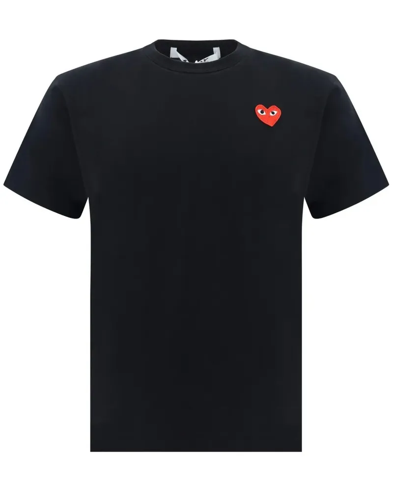 Comme des Garçons Red Emblem Heart' T-Shirt Black