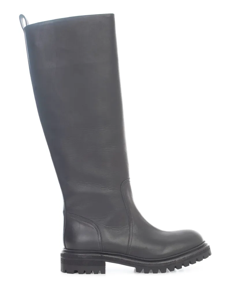 Roberto del Carlo Kobe Rounded Point High Boot Black