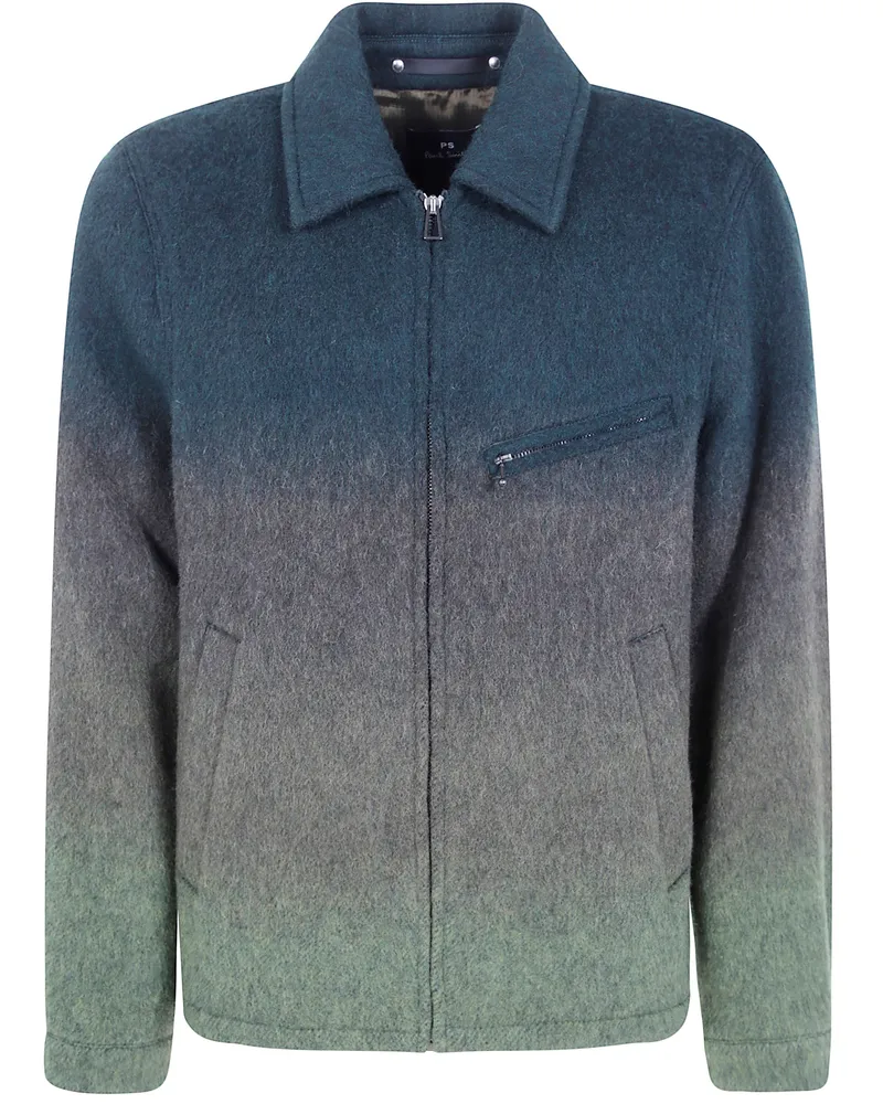 Paul Smith Wool Jacket "Mens Harrington Green