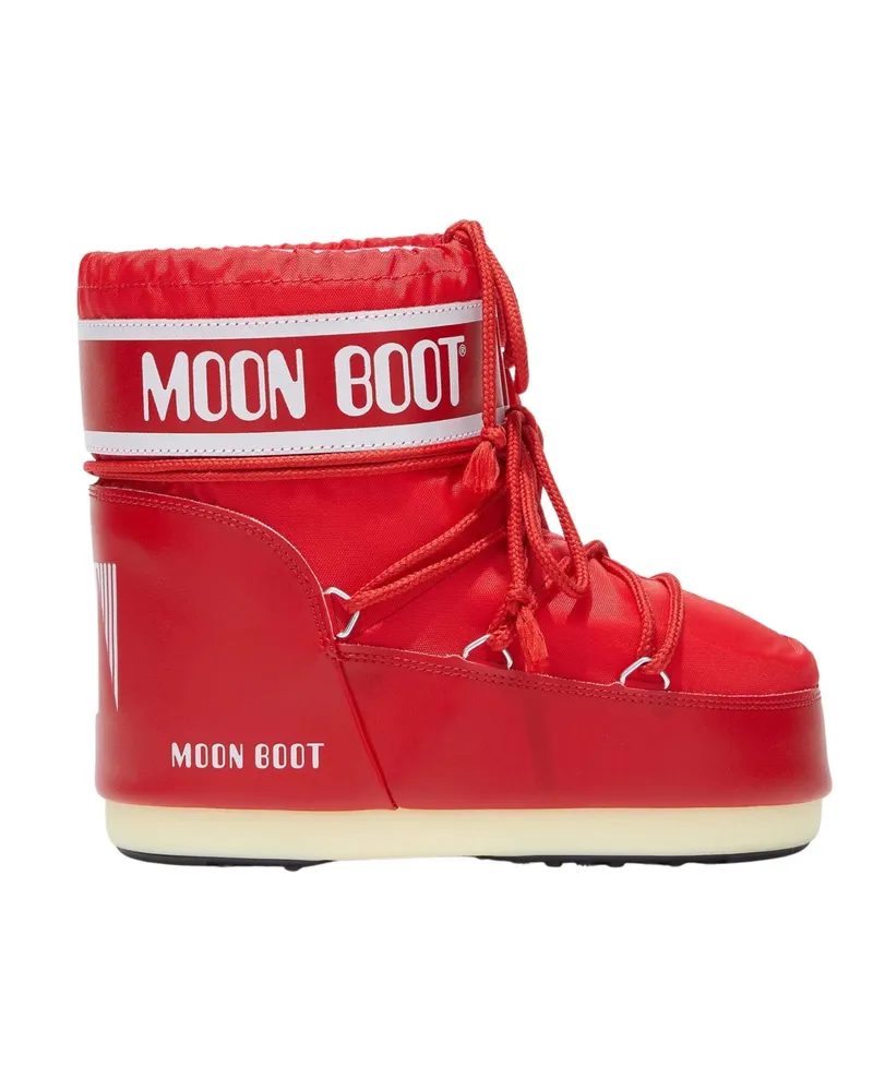 Moon Boot Low Nylon Boots "Icon Moonboot Red
