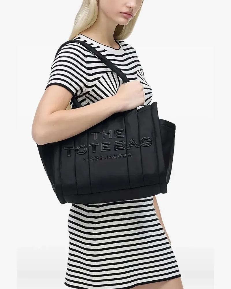 Marc Jacobs Handbag Nylon Black "The Medium" Tote Bag Black
