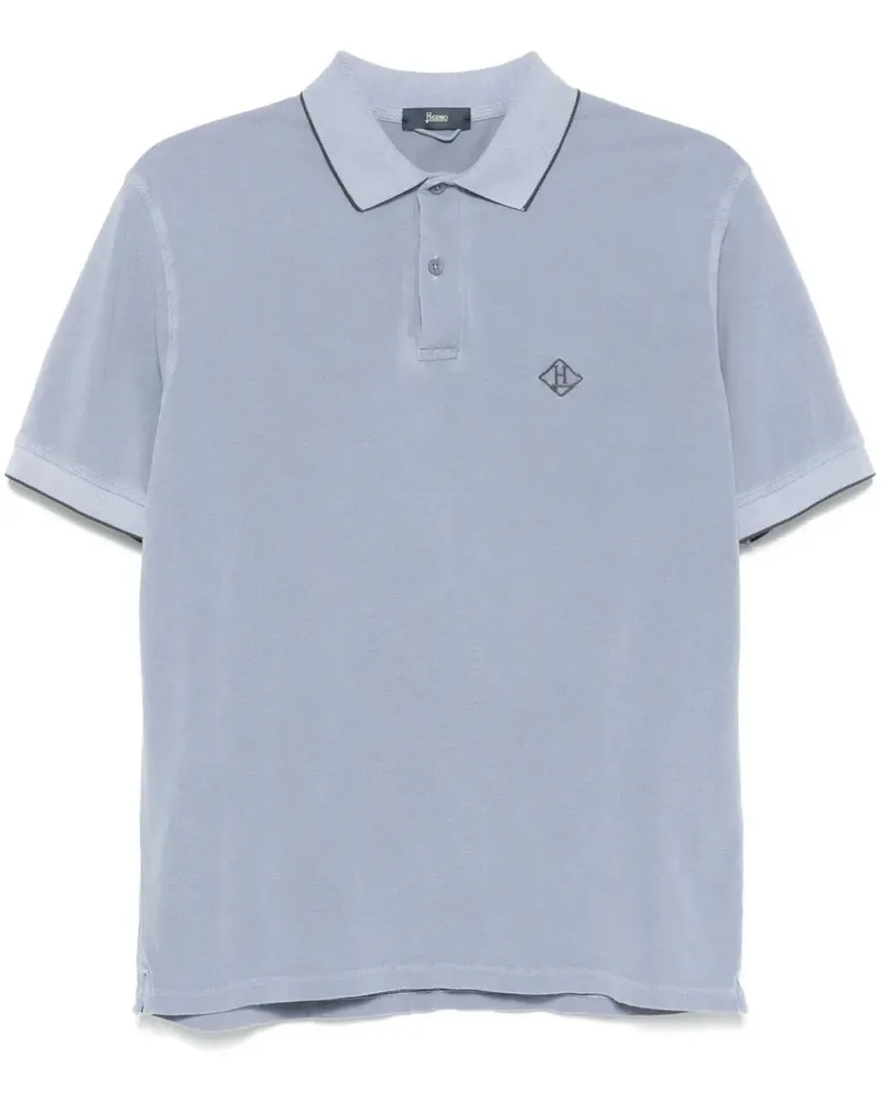 Herno Man Polo Shirt Blue