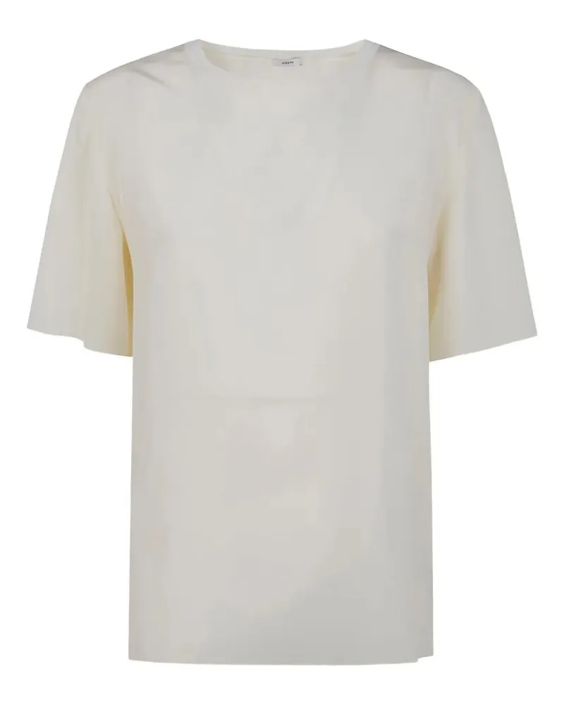 Joseph New Rubin" Top Silk Crepe White