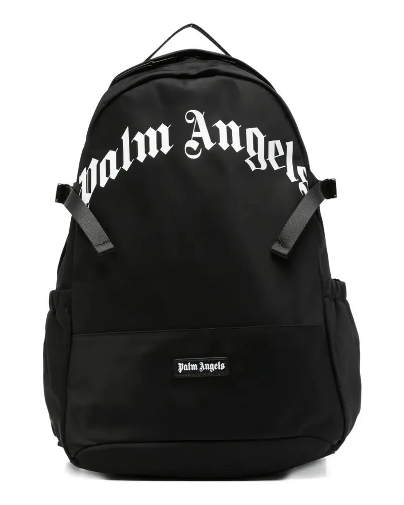 Palm Angels Backpack Curved Logo "Palm Angels Black
