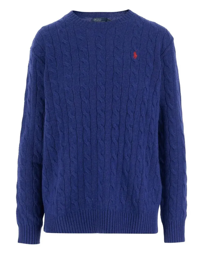 Ralph Lauren Sweater Pullover Cable Knit Oversize Multi