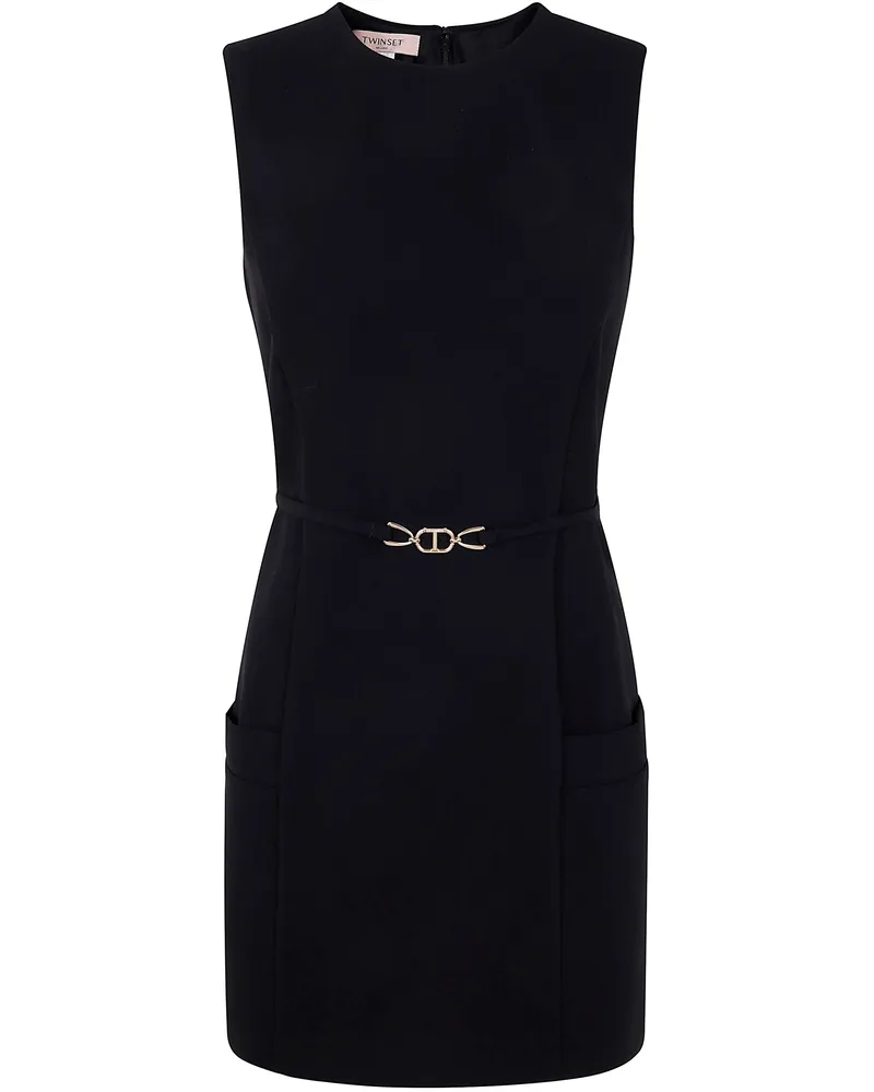 Twin-Set Mini Dress Black