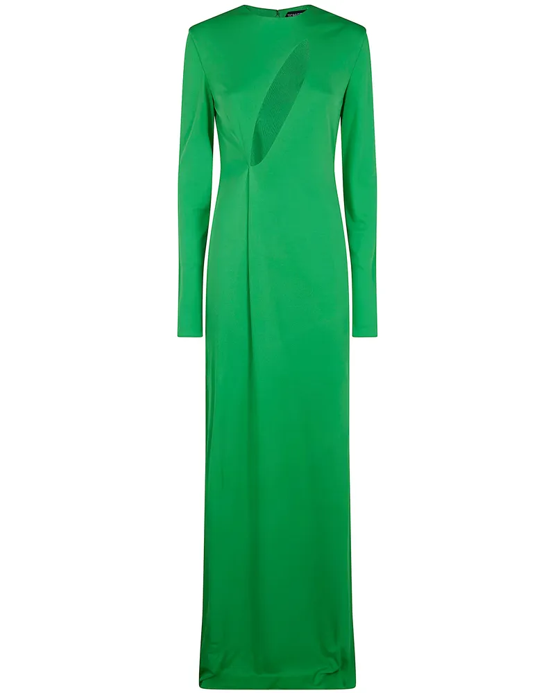 Tom Ford Crepe Jersey Long Sleeve Evening Dress Green