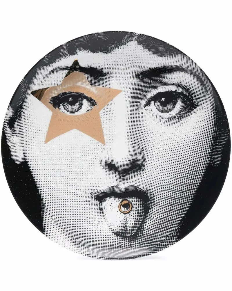 Fornasetti Theme And Variations N.381" Plate Multi
