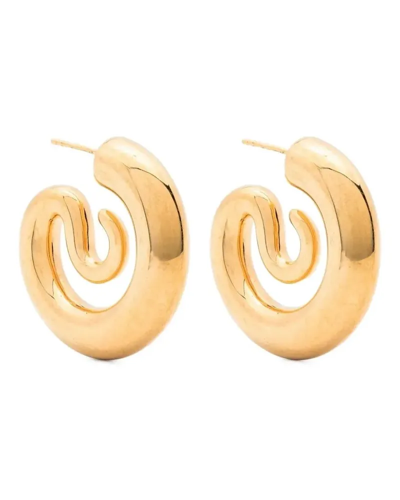PANCONESI Earrings Serpent Hoops Small Metallic