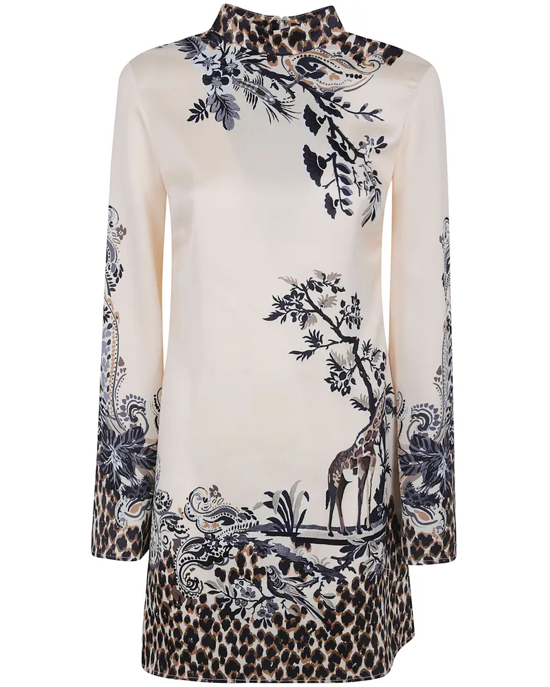Etro Dress Mini Printed "Fancy Beige Beige