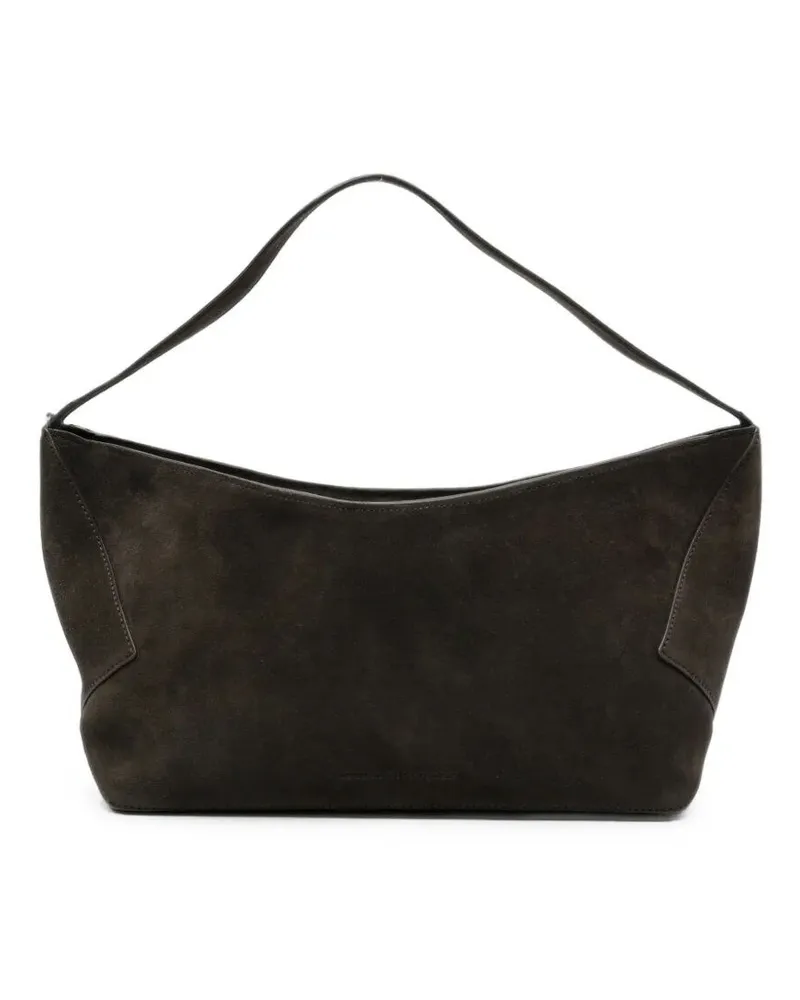 Studio Nicholson Shoulder Bag Zip Detail "Fold Detail Zip Shoulder Bag White